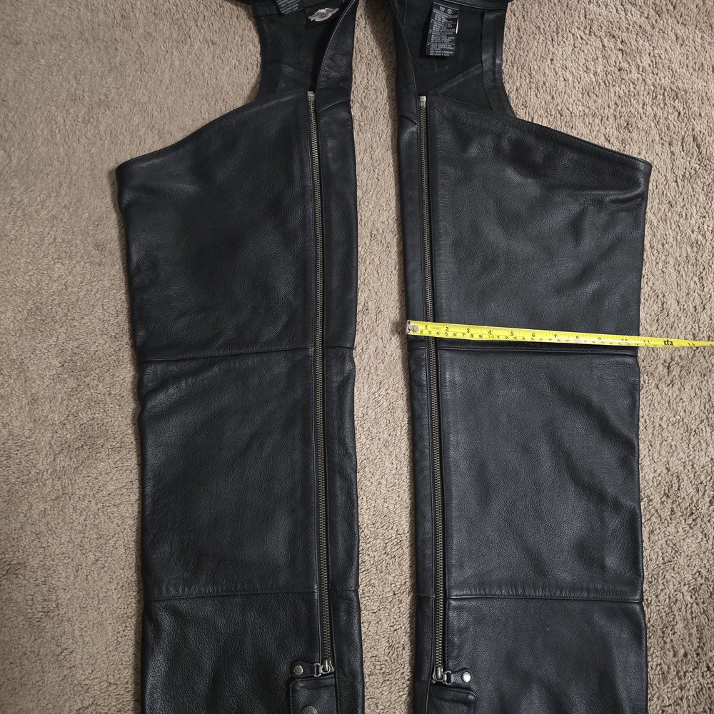 Harley-Davidson Black Riding Chaps - Picture 2 of 10